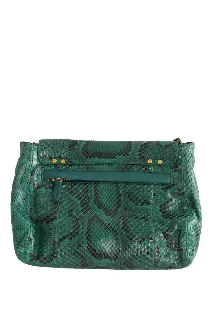 Sac à bandoulière Jérôme Dreyfuss Lulu Vert en Cuirs exotiques