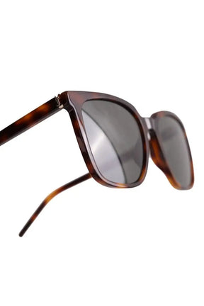 Lunettes de soleil Saint Laurent Marron en Plastique
