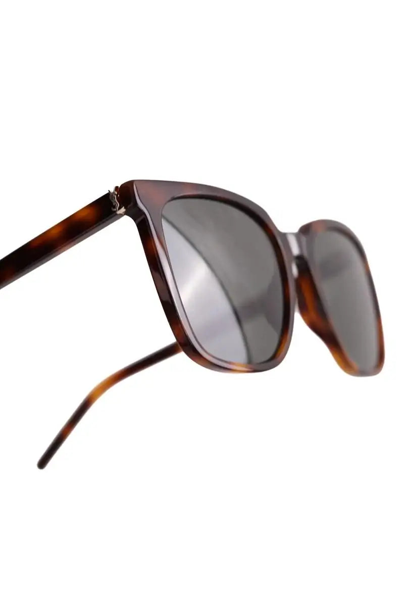 Lunettes de soleil Saint Laurent Marron en Plastique