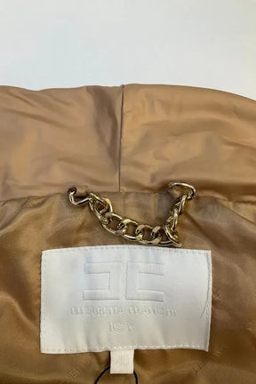 Doudoune Elisabetta Franchi Beige en Synthétique