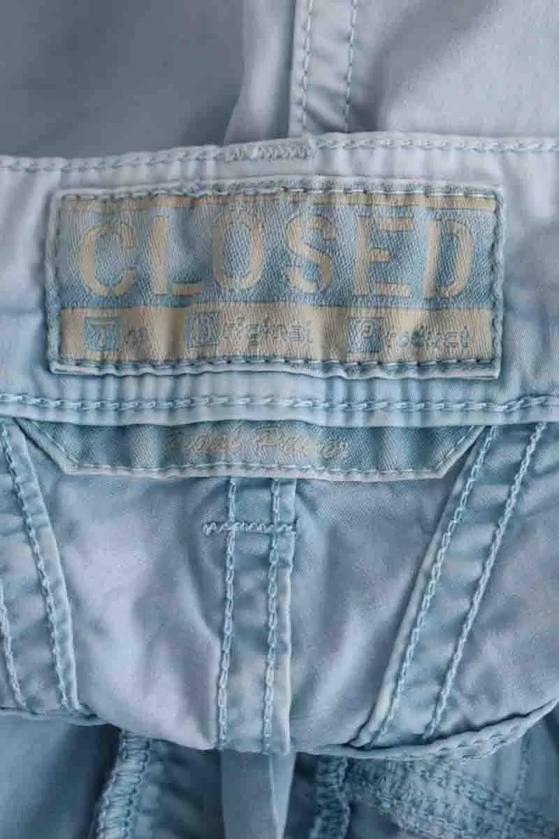 Pantalon Closed Bleu en Coton