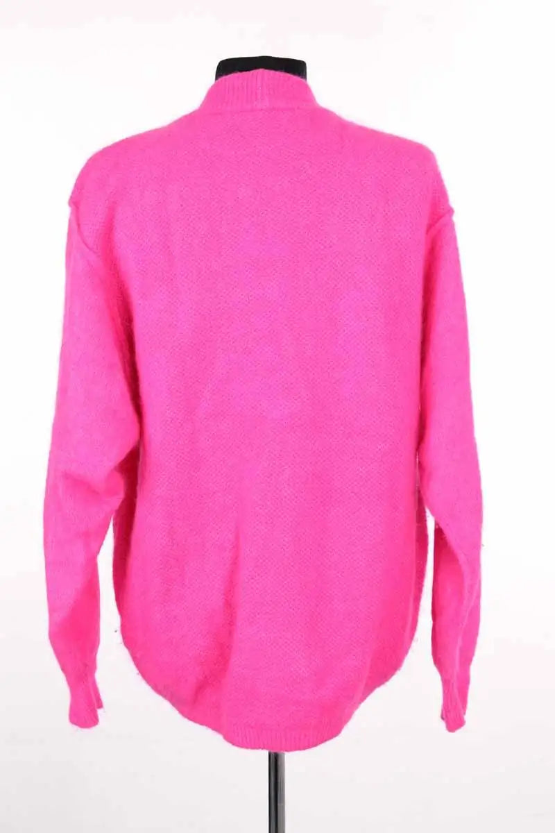 Cardigan American Vintage Rose en Laine