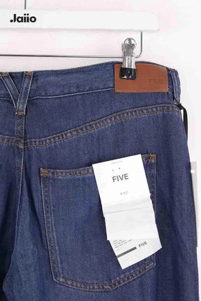 Pantalon FIVE Bleu en Coton