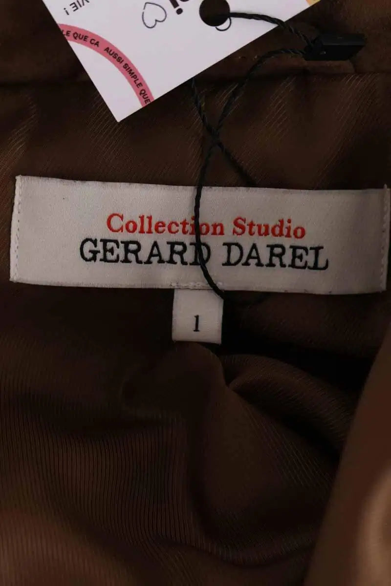 Blouson Gerard Darel Marron en Cuir
