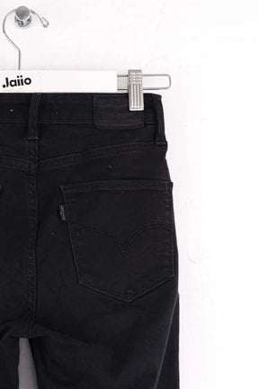 Jean slim Levi's 721 high rise skinny Noir en Coton