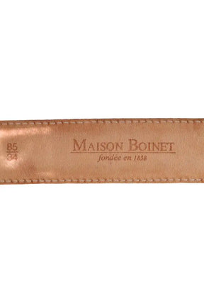 Ceinture en cuir Maison Boinet Marron en Cuir