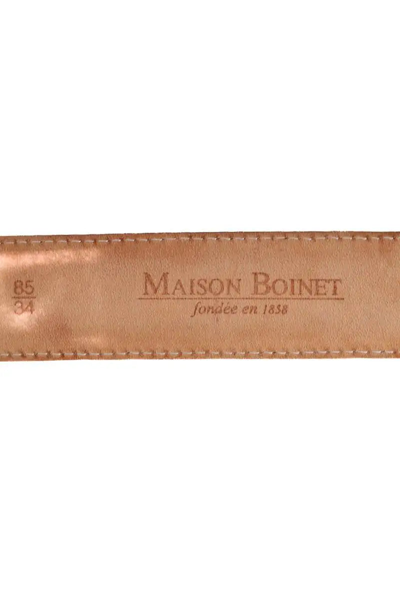 Ceinture en cuir Maison Boinet Marron en Cuir