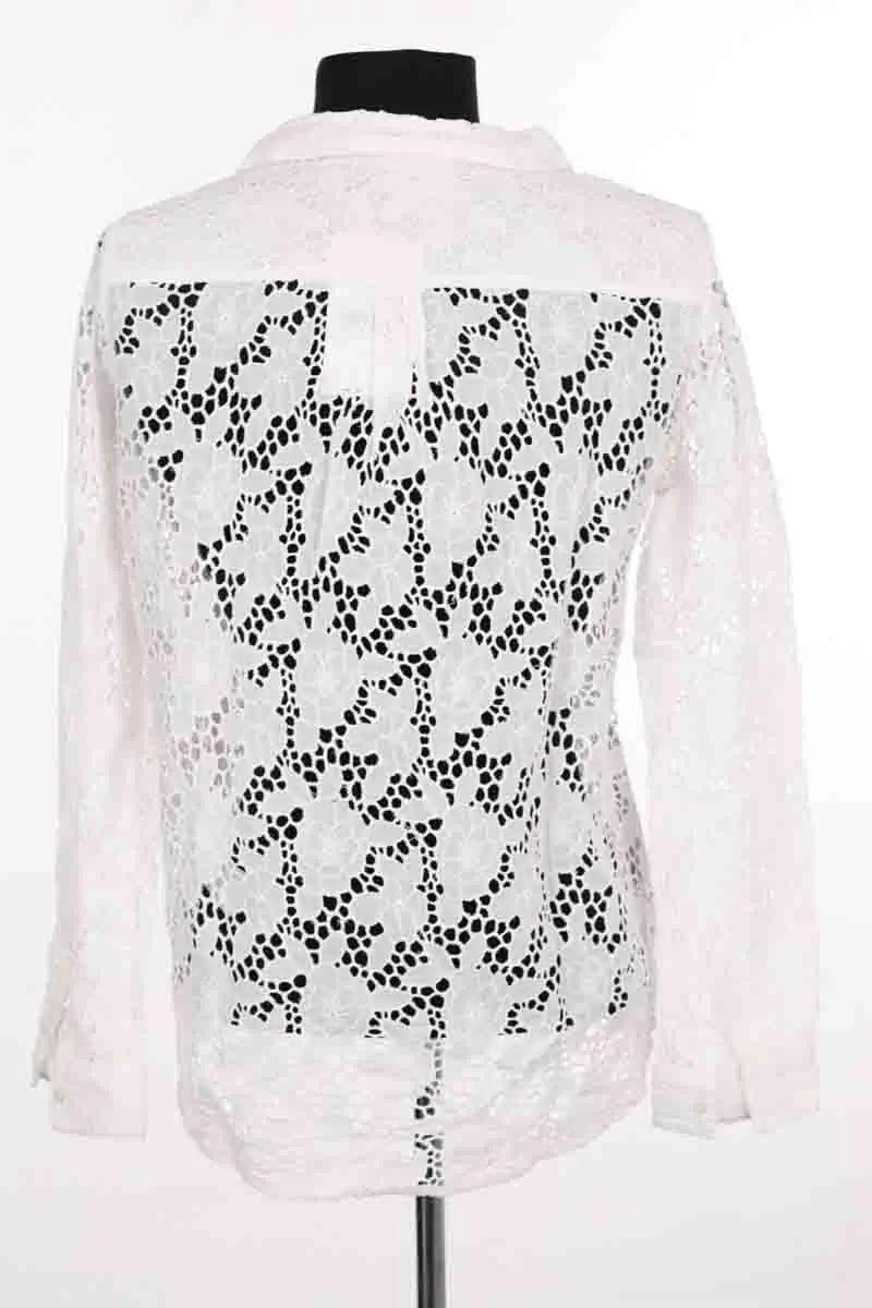 Chemise Ba&Sh Blanc en Coton