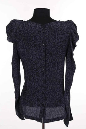 Blouse Maje Bleu en Soie