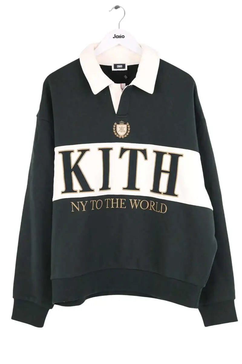 Sweatshirt Kith Vert en Coton, taille L - Seconde Main