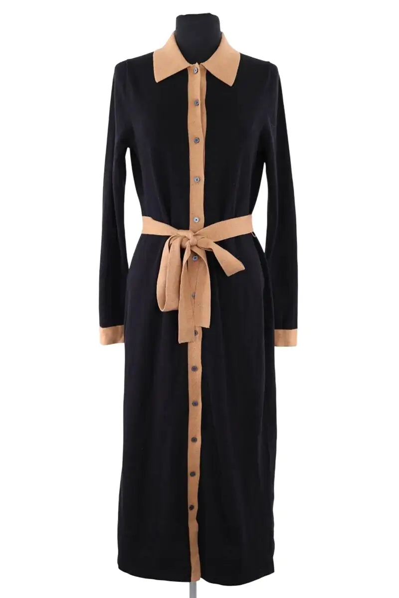 Robe Boden Noir en Coton, taille S - Seconde Main