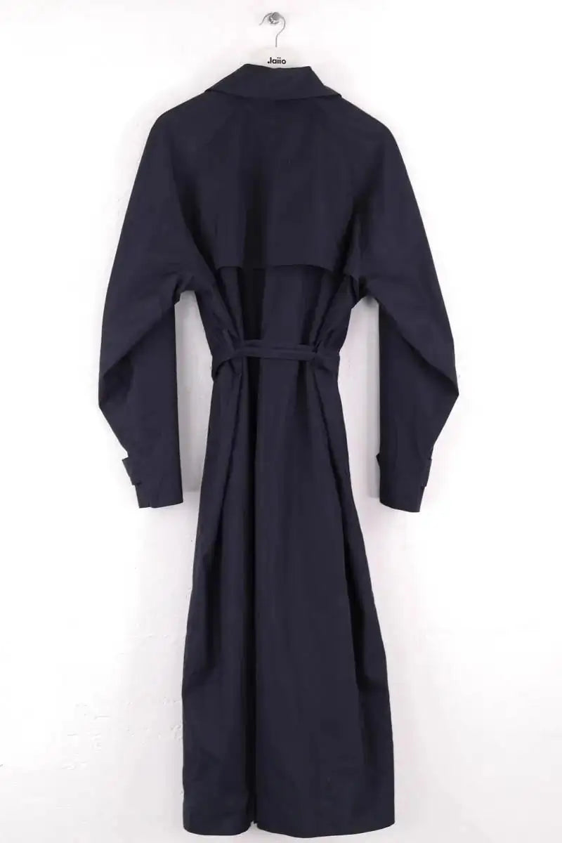 Trench-coat The Frankie Shop ANDERSON Marine en Coton