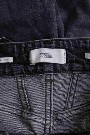 Jean droit Closed Anthracite en Coton