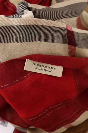 Foulard Burberry  Rouge