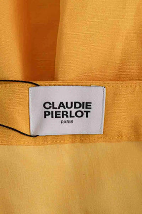 Jupe Claudie Pierlot Jaune en Viscose