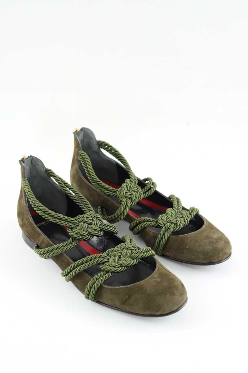 Ballerines Maison Ernest  Kaki