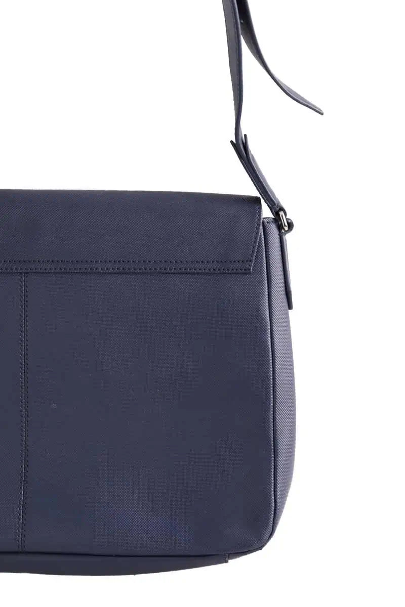 Cartable Lacoste Marine en Cuir
