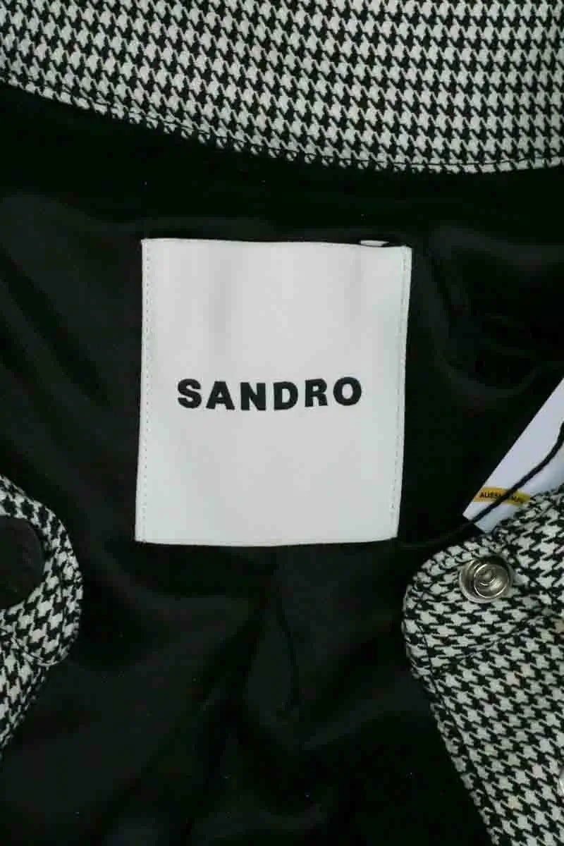 Trench-coat Sandro Noir en Synthétique
