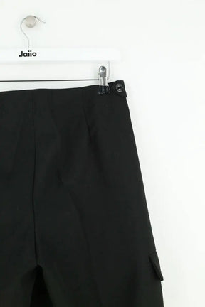 Pantalon large Sandro Noir en Laine