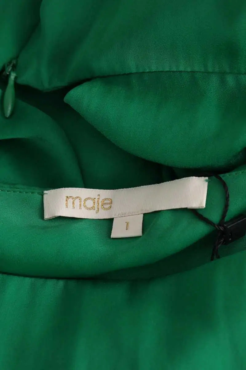 Robe Maje Vert en Synthétique