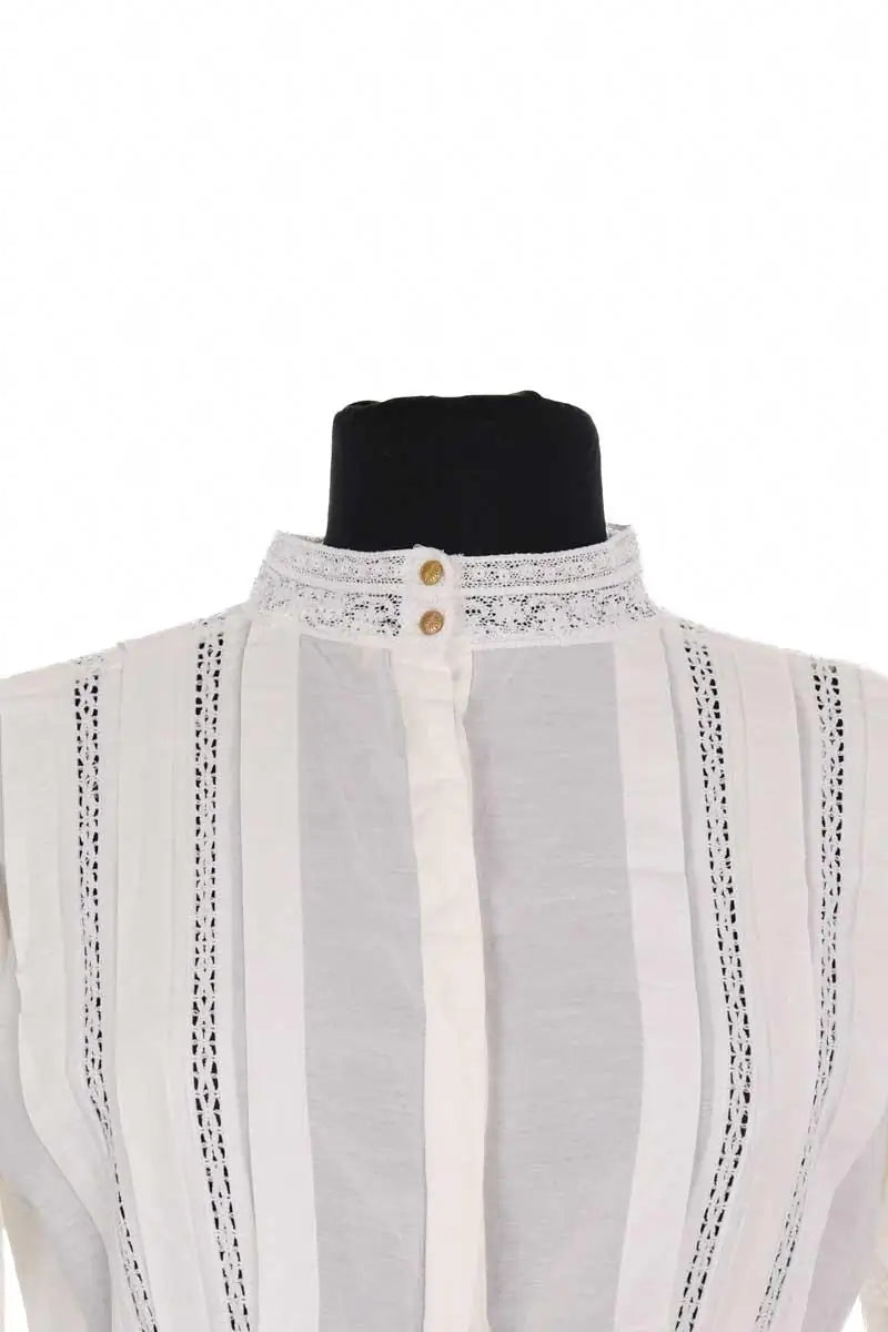 Robe Sessun Blanc en Coton