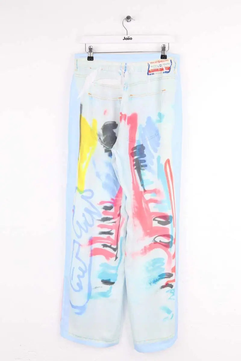 Pantalon Diesel Bleu en Synthétique