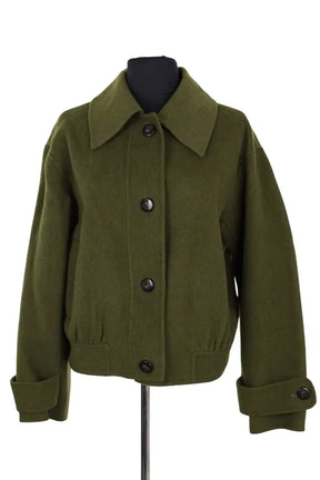 Veste Sézane Vert en Synthétique, taille XS - Seconde Main