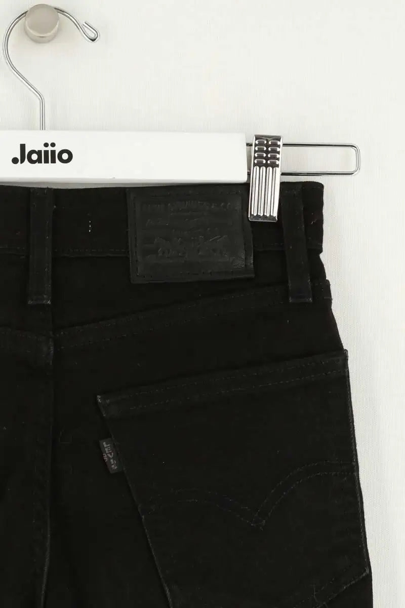 Jean slim Levi's 721 Noir en Coton - élasthanne