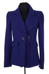 Blazer Sonia Rykiel Bleu en Laine, taille S - Seconde Main