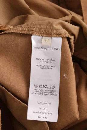 Pantalon Vanessa Bruno Camel en Coton
