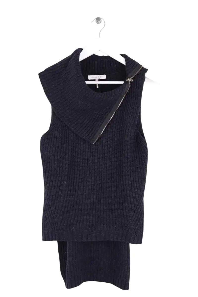 Pull Sandro Marine en Viscose, taille S - Seconde Main