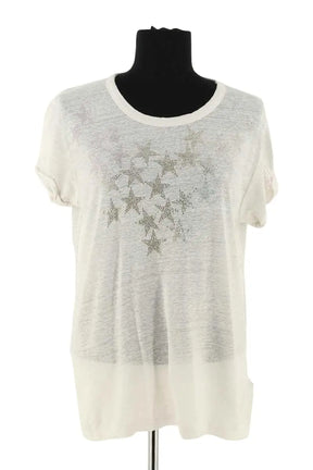 T-shirt Zadig & Voltaire Blanc en Lin, taille S - Seconde Main