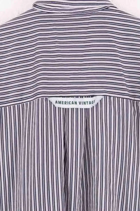 Chemise American Vintage Gris en Coton