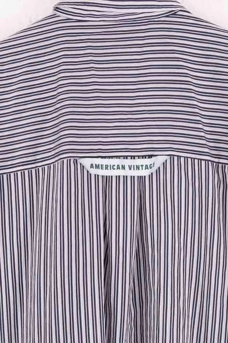 Chemise American Vintage Gris en Coton