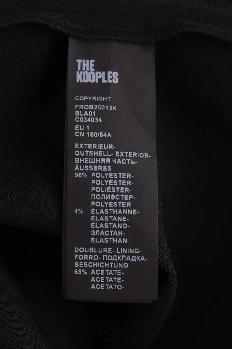 Robe The Kooples Noir en Laine
