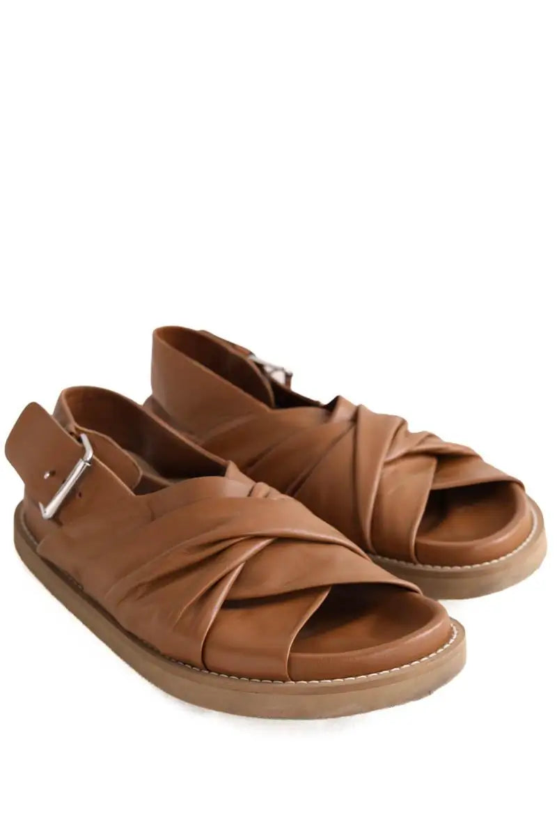 Sandales Joseph Camel en Cuir