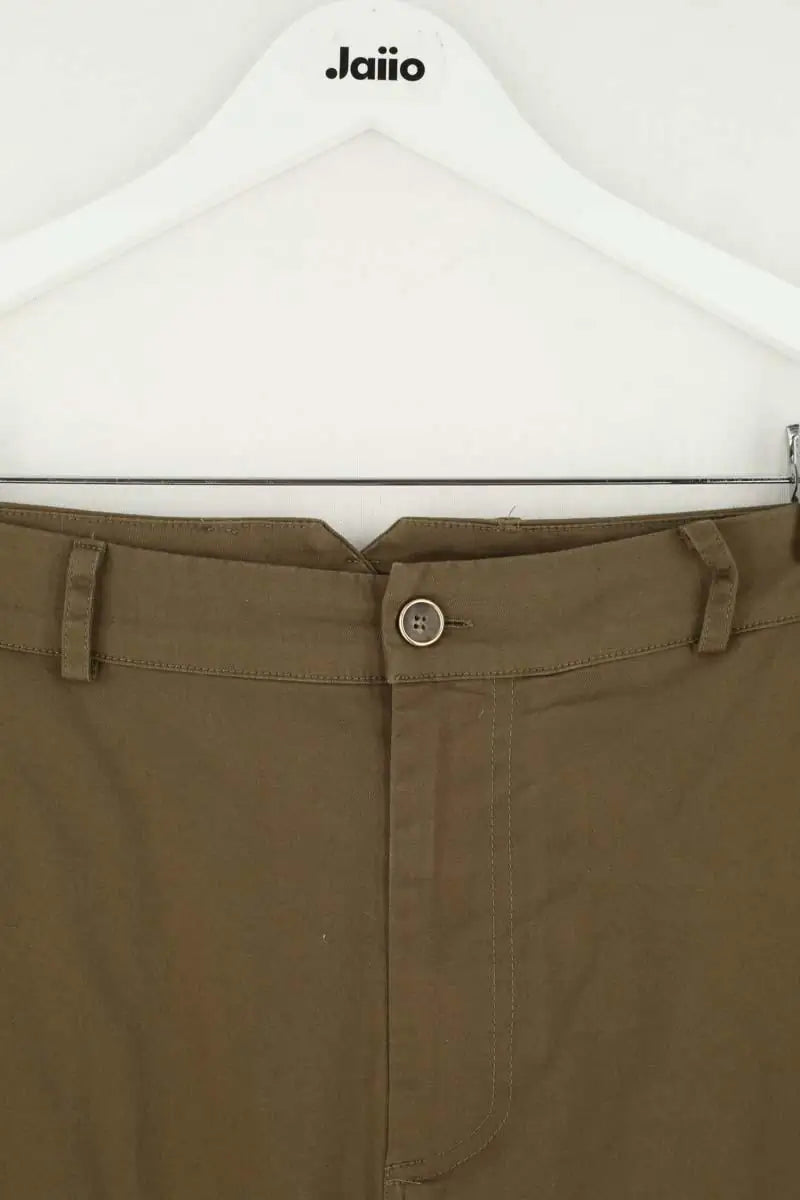 Pantalon droit Liu Jo Kaki en Coton