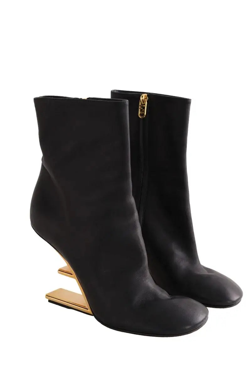 Boots Fendi Noir en Cuir