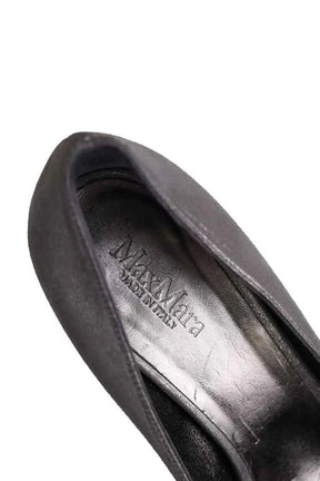 Talons Max Mara Gris en Cuir
