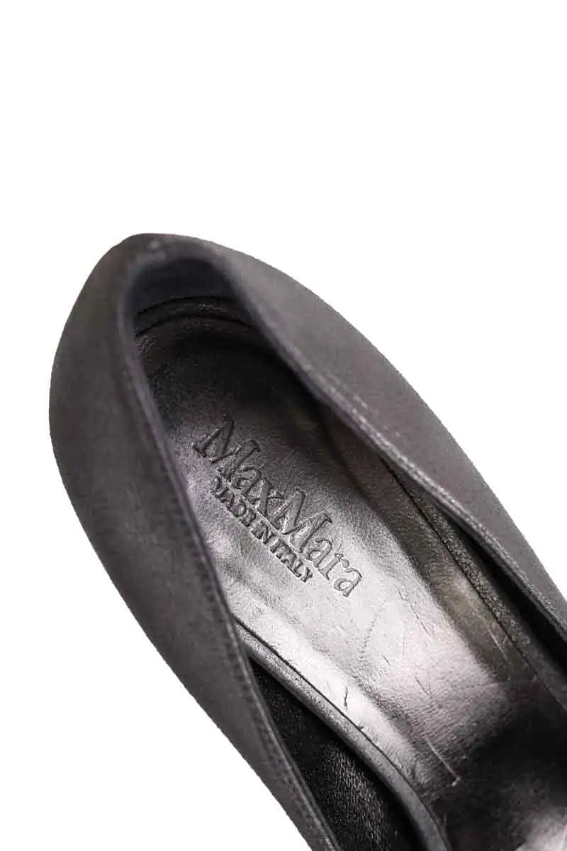Talons Max Mara Gris en Cuir
