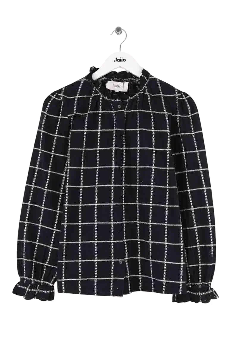 Blouse Ba&Sh Marine en Synthétique, taille S - Seconde Main