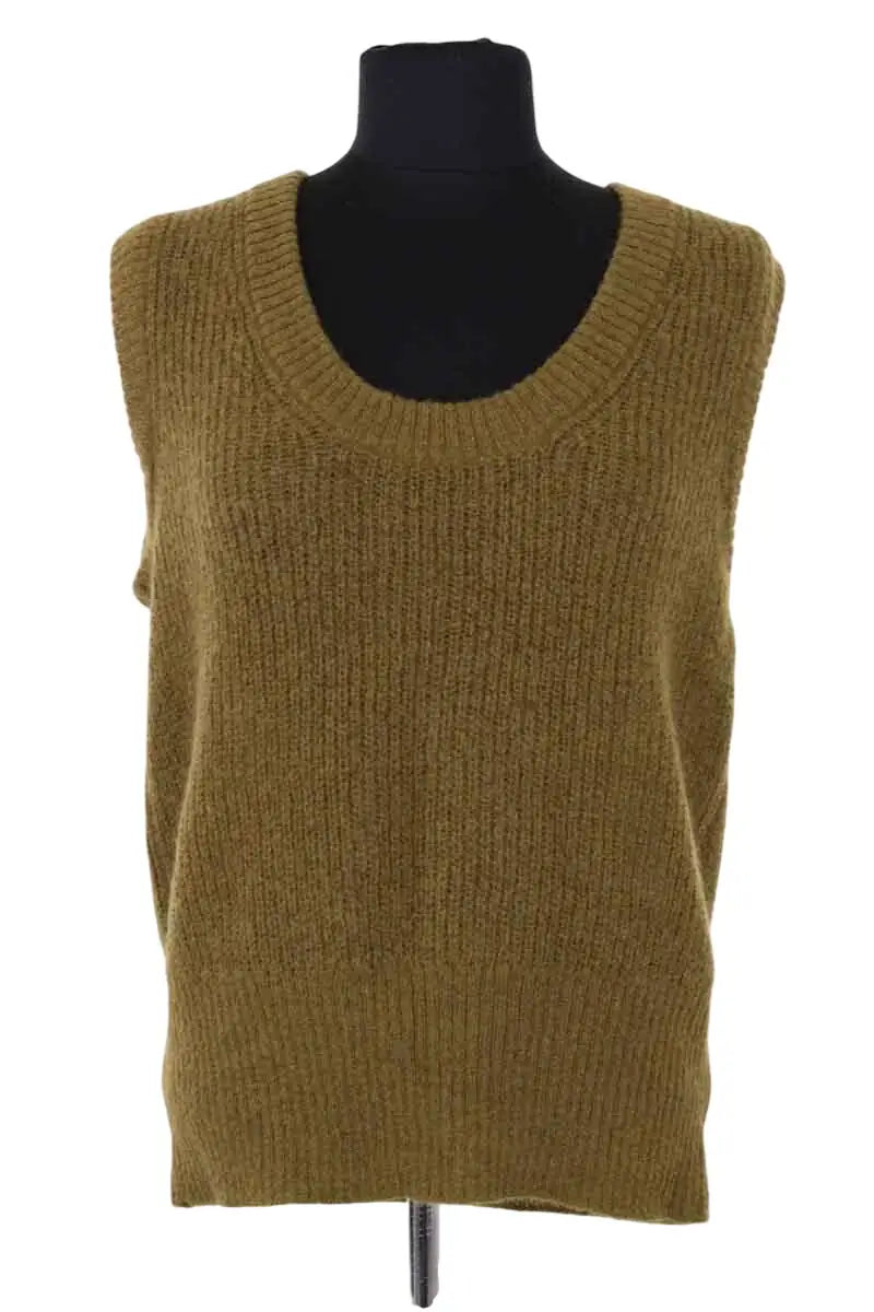 Pull Veronica Beard Kaki en Laine, taille L - Seconde Main