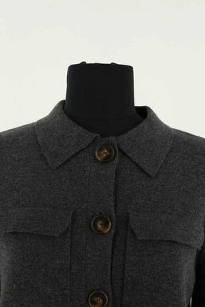Cardigan Sézane Anthracite en Laine