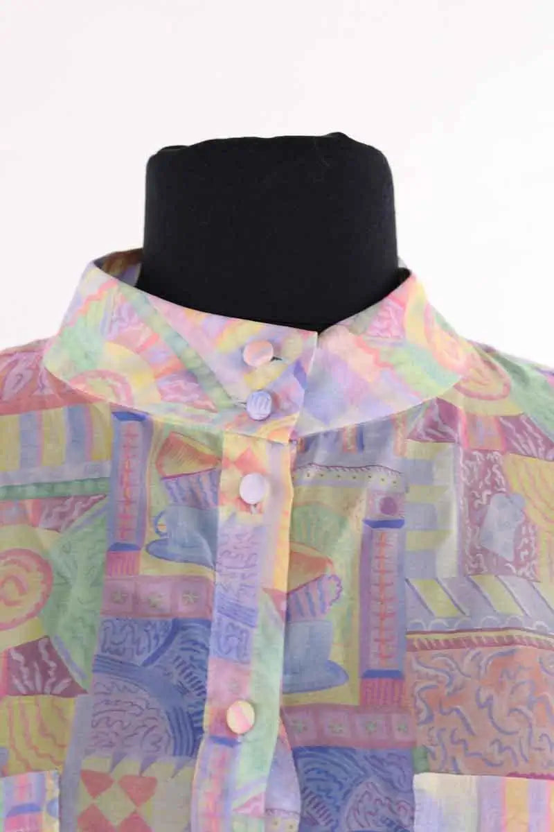 Chemise Soi Multicolore en Soie