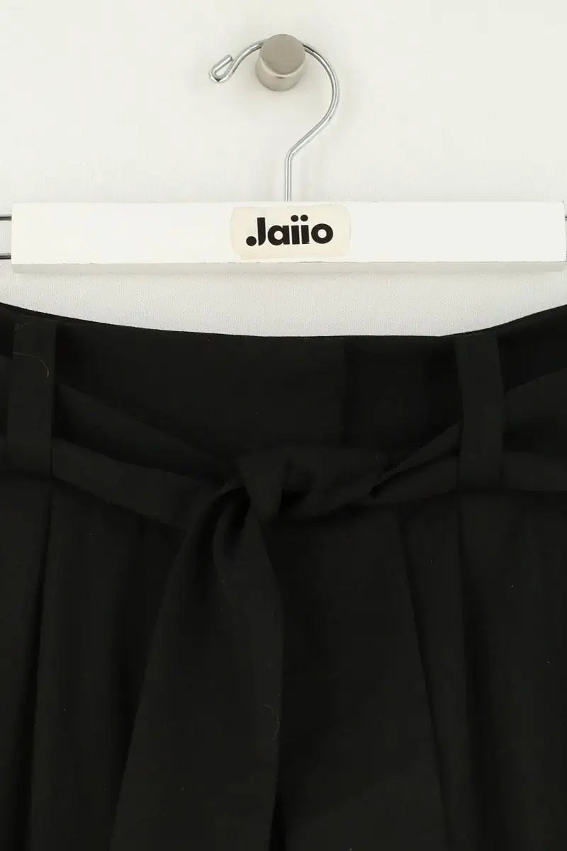 Pantalon Maje Noir en Laine