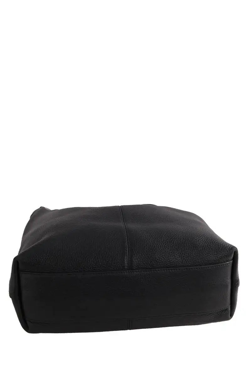 Sac porté épaule Longchamp Roseau Noir en Cuir