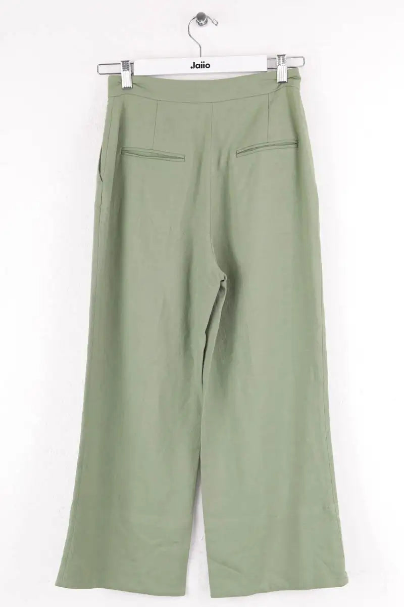 Pantalon droit Claudie Pierlot Kaki en Lin