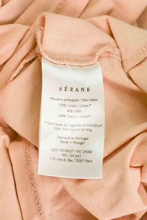 T-shirt Sézane Rose en Coton