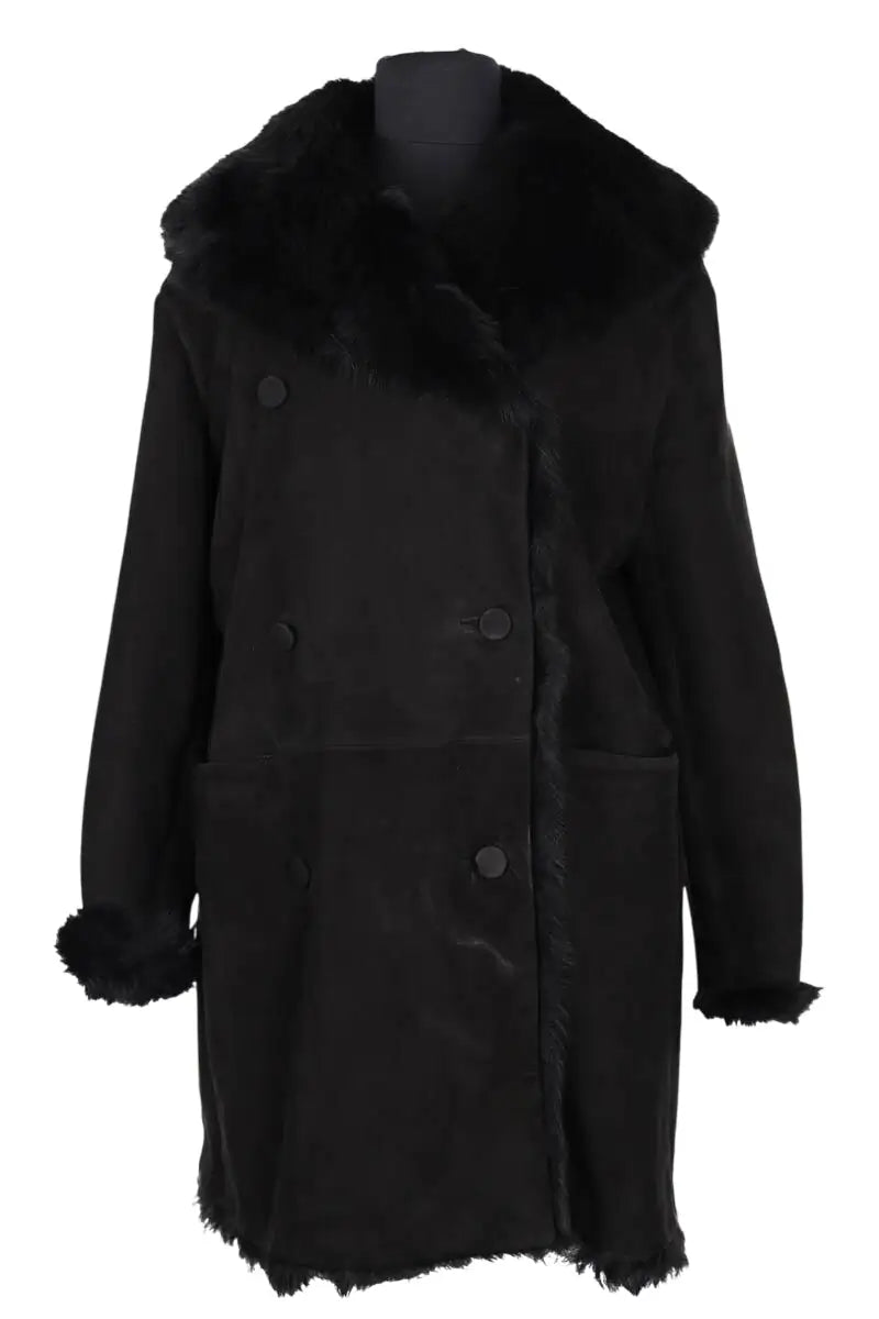 Peau Lainée  Alaïa Noir en Fourrure, taille M - Seconde Main