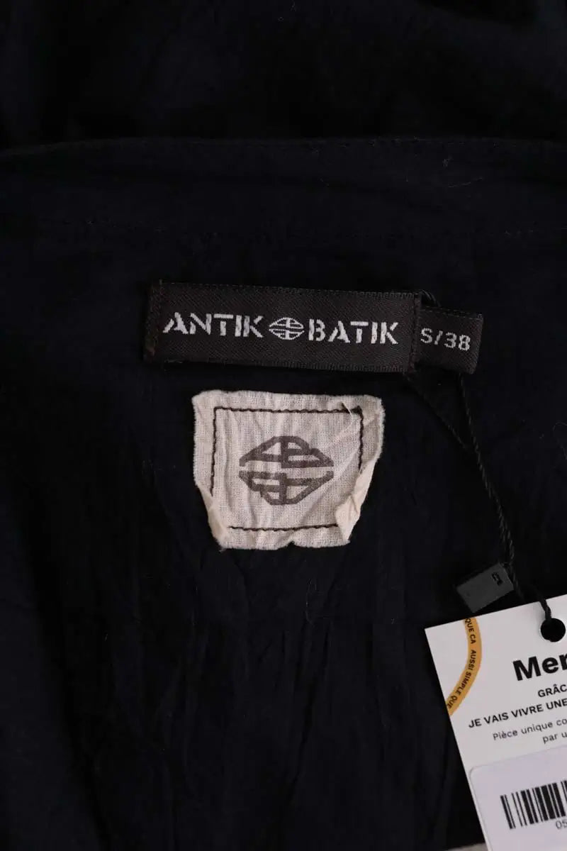 Blouse Antik Batik Noir en Coton